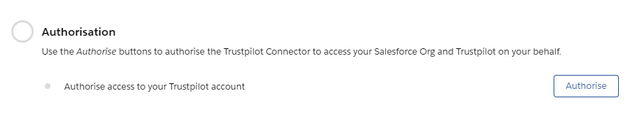 How to Authorise the Trustpilot Connector