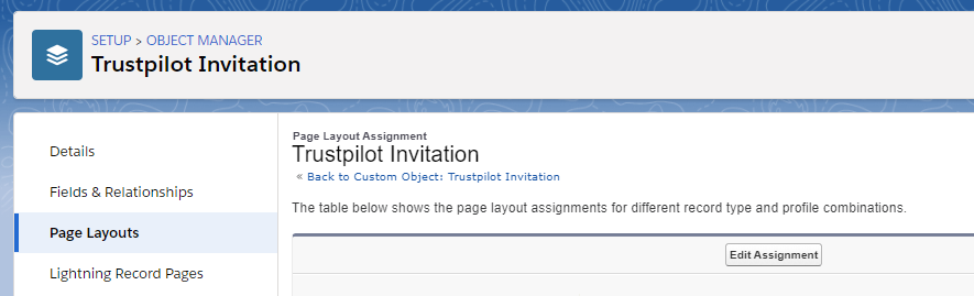 Edit Assignment Button