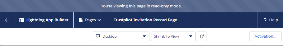 Use the Activation button